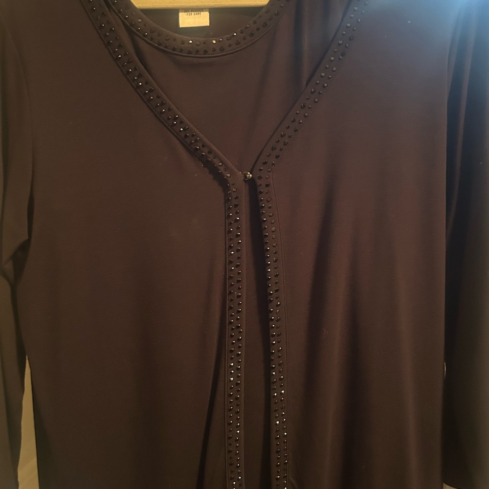 Talbots Black Beaded Women's Set